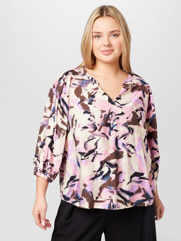 Vero Moda Curve Blouse 'DEBBY' in Roze: voorkant