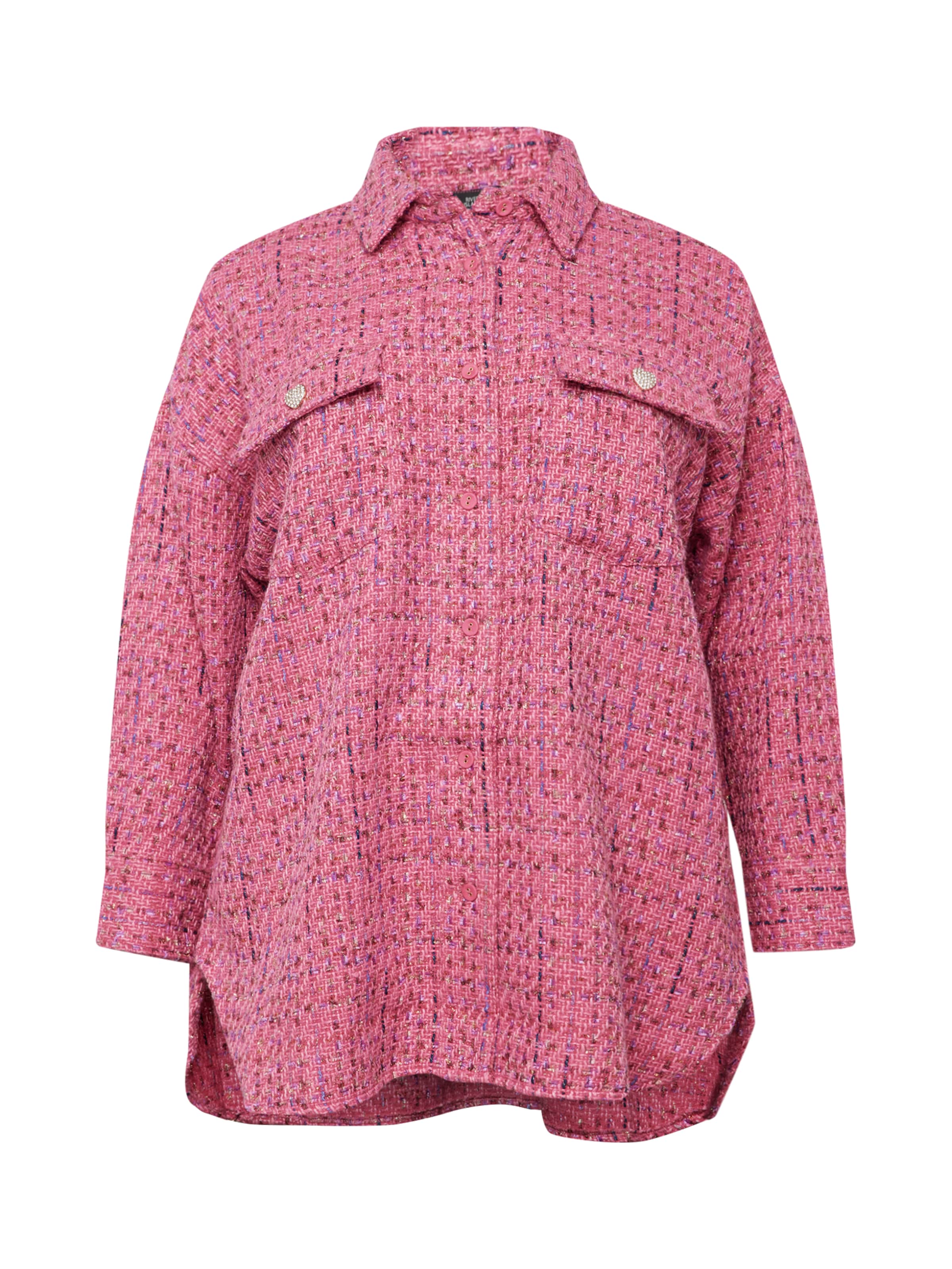 Chemisier River Island Plus en rose : devant