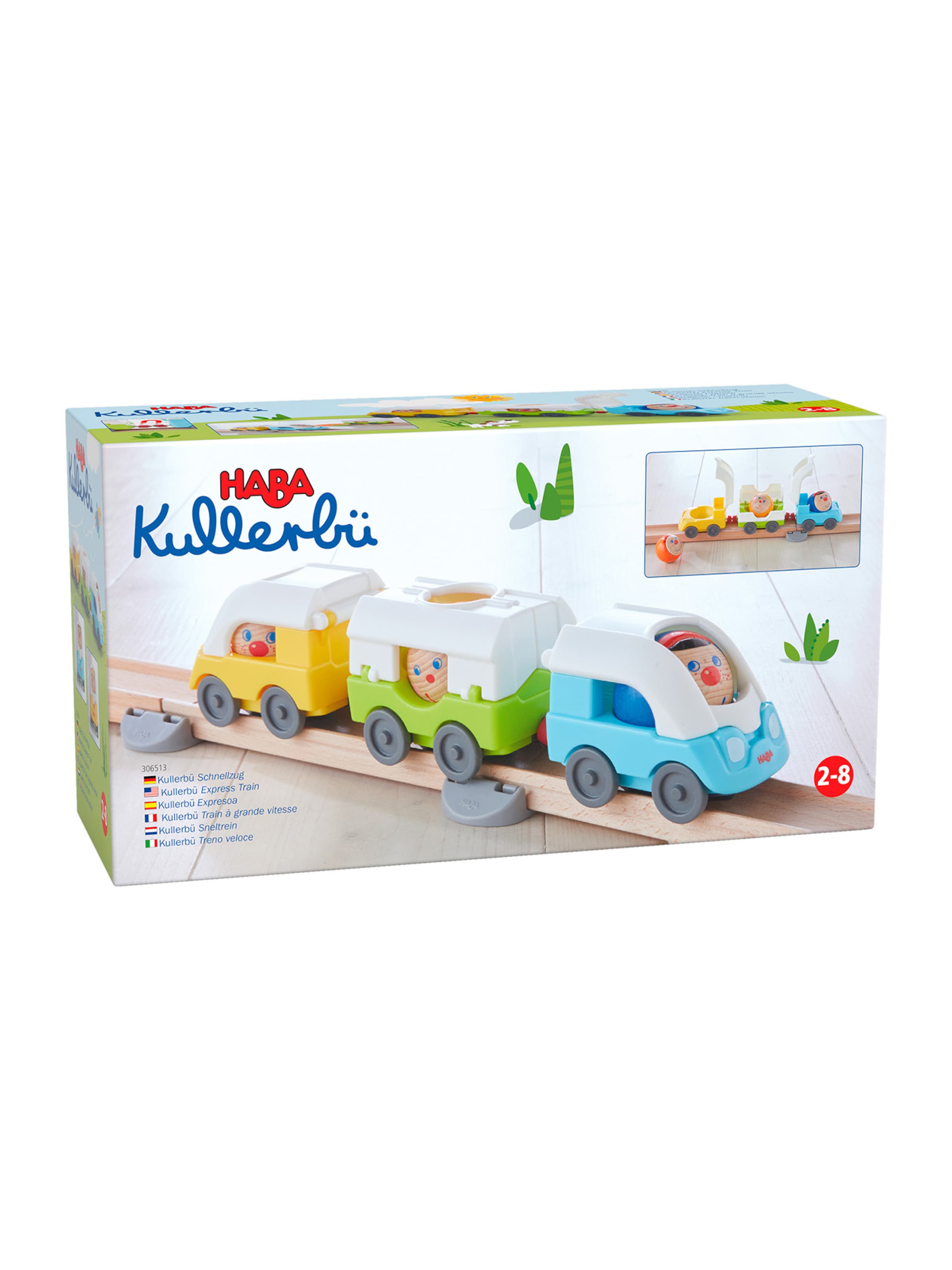 HABA Kugelbahn ' Kullerbü – Schnellzug ' in Mischfarben: Vorderseite