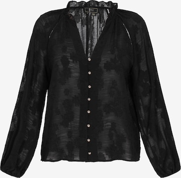 faina - Blusa en negro: frente