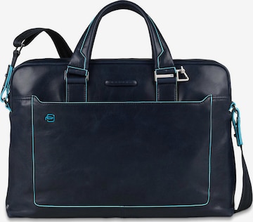 Sac d’ordinateur portable Piquadro en bleu : devant
