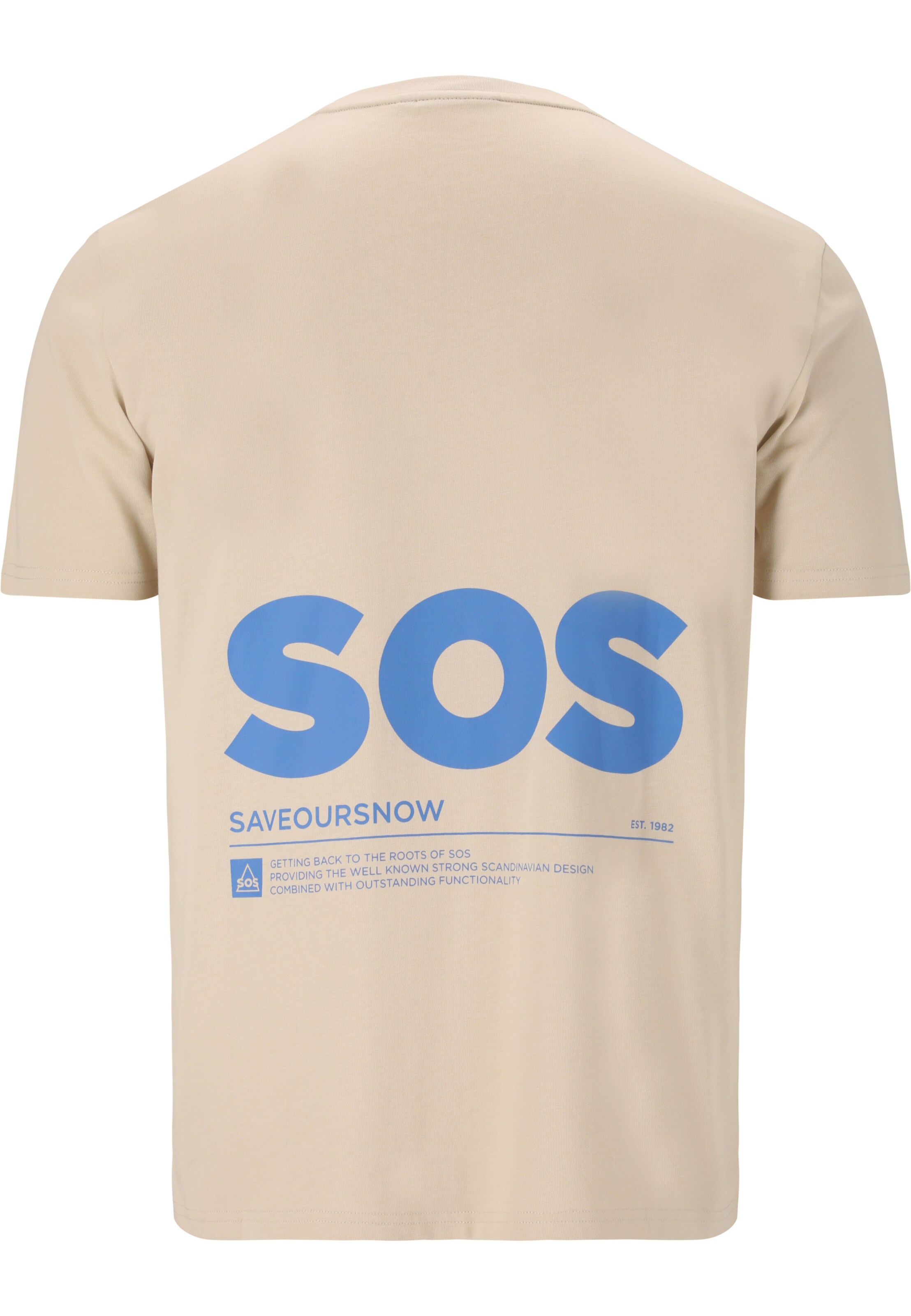 SOS Shirt 'Big Wood' in Beige