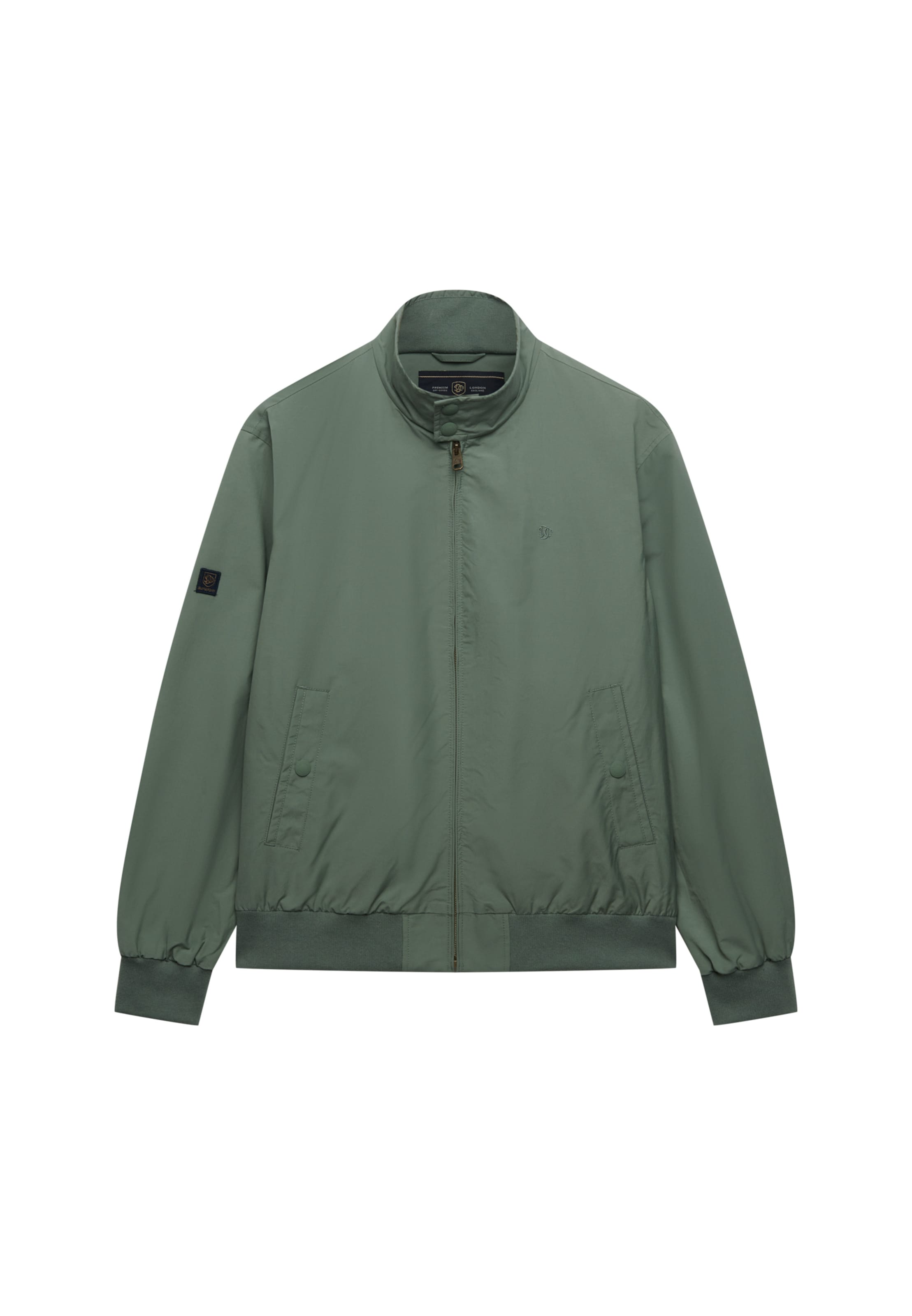Superdry Tussenjas 'Harrington' in Grijs: voorkant