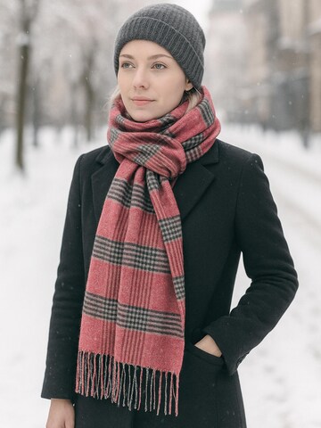 COLLEZIONE ALESSANDRO Schal 'Scotland' in Rot