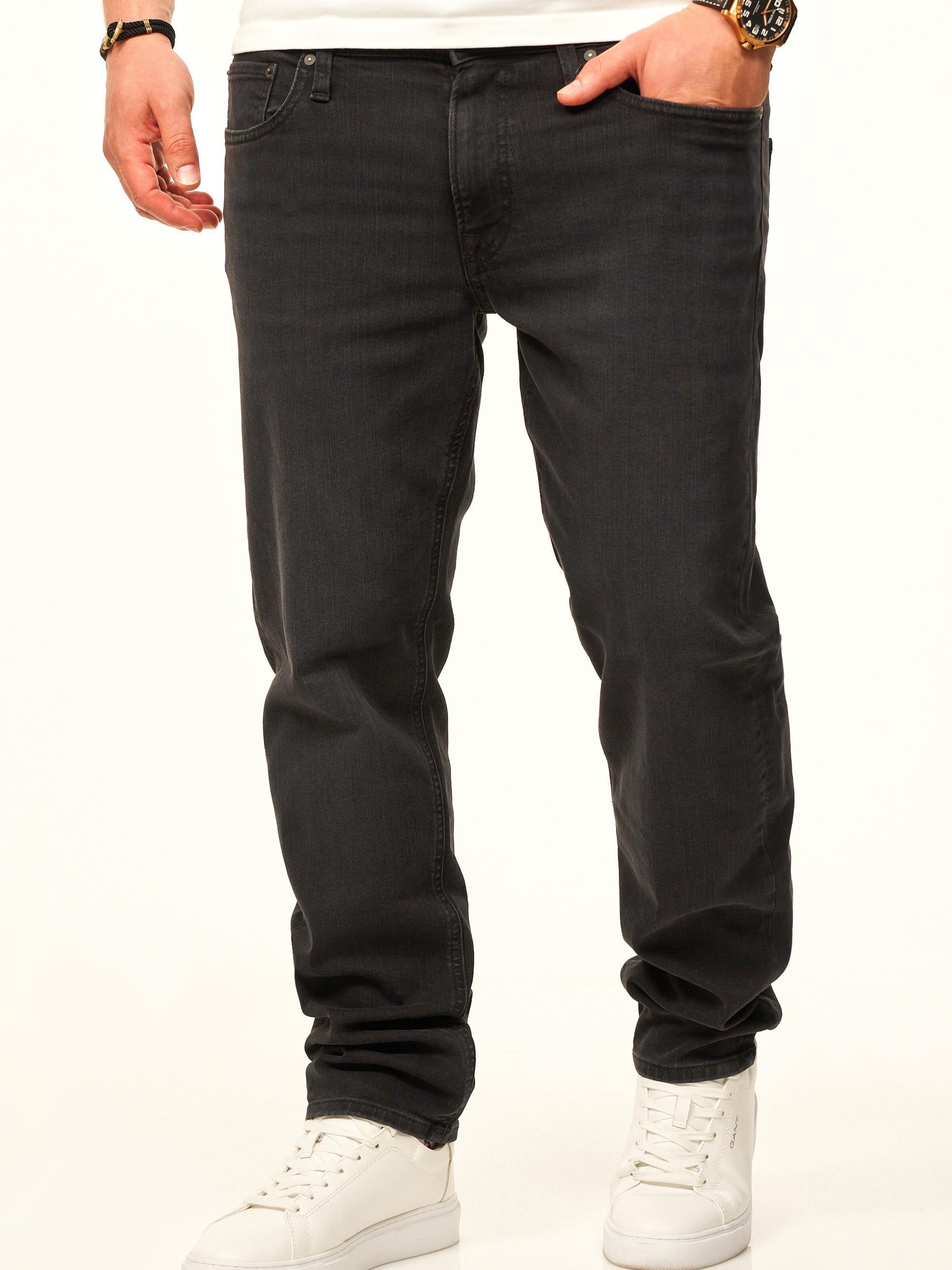 JACK & JONES Tapered Jeans in Black