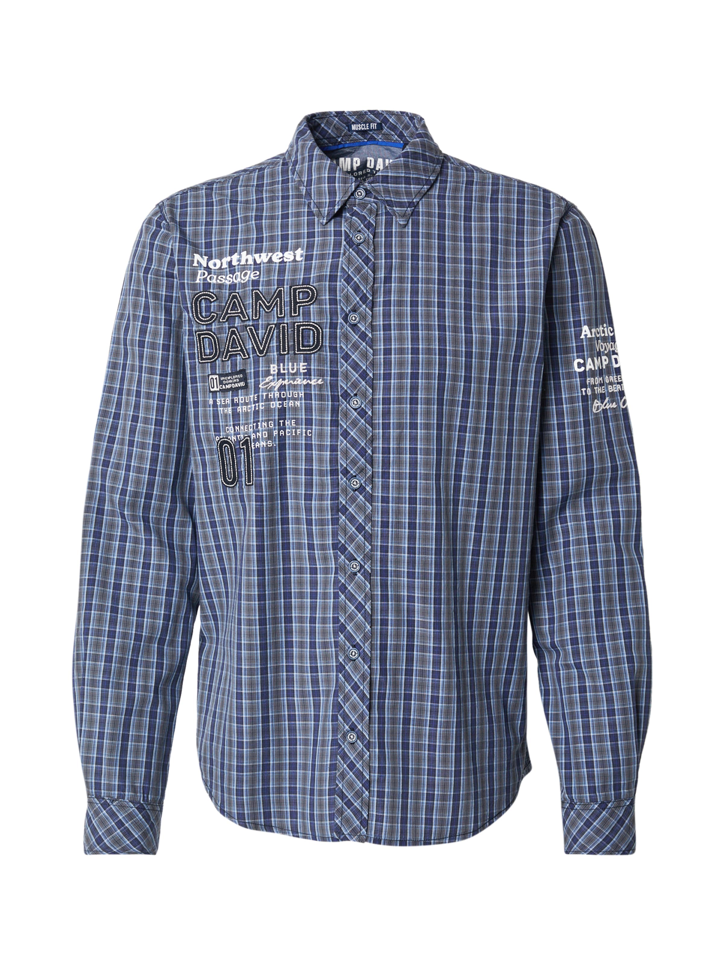 Regular fit Cămașă de la CAMP DAVID pe albastru: față