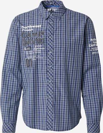 CAMP DAVIDRegular Fit Košulja - plava boja: prednji dio