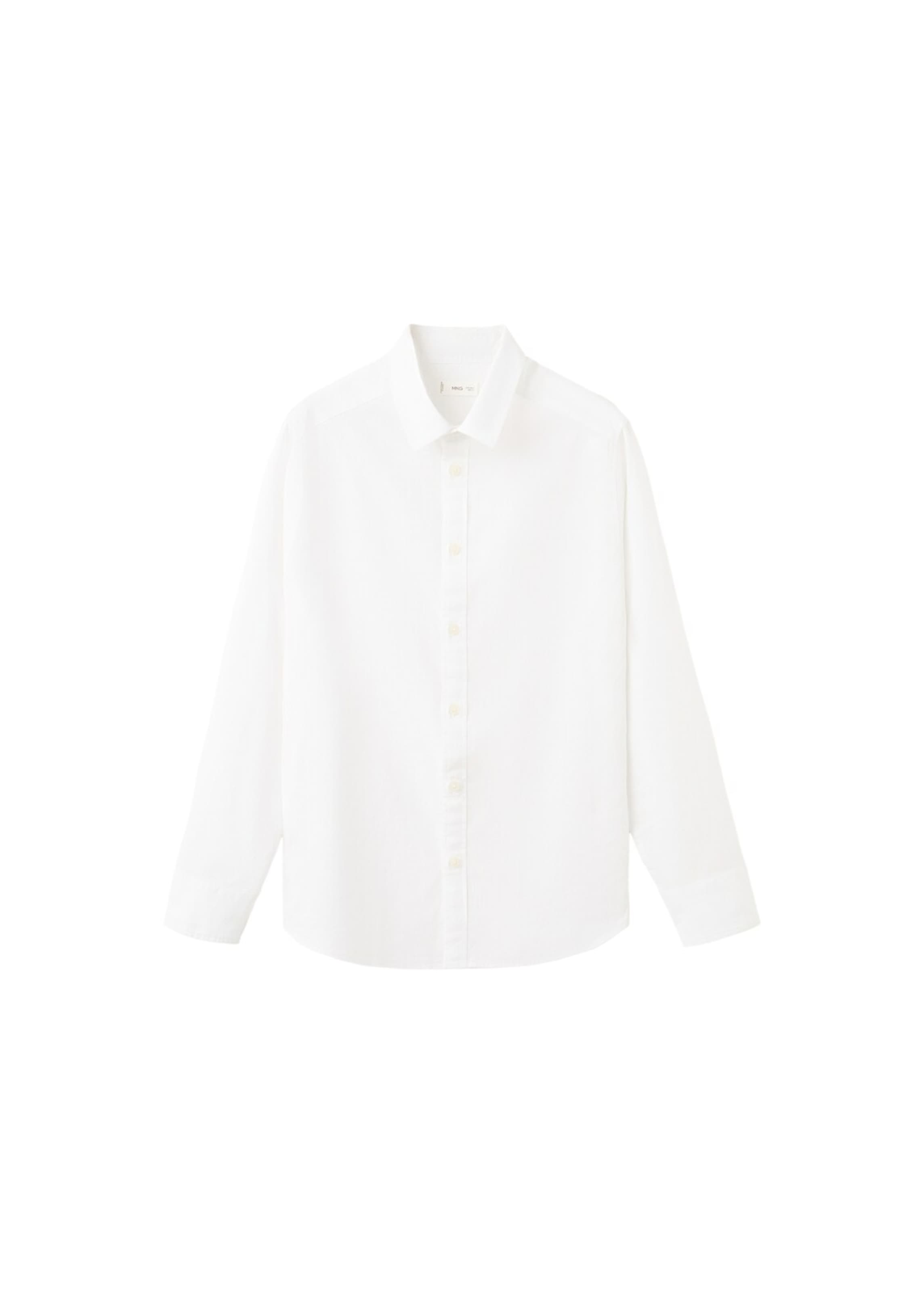 MANGO TEEN Regular fit Button Up Shirt 'Spring' in White: front
