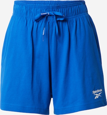 Reebok Regular Workout Pants in Blue: front