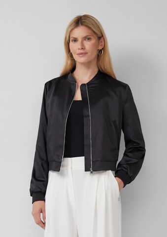 s.Oliver BLACK LABEL Übergangsjacke in Schwarz: Vorderseite