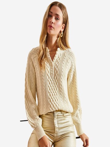 Bianco Lucci Pulover 'Pullover' | bež barva