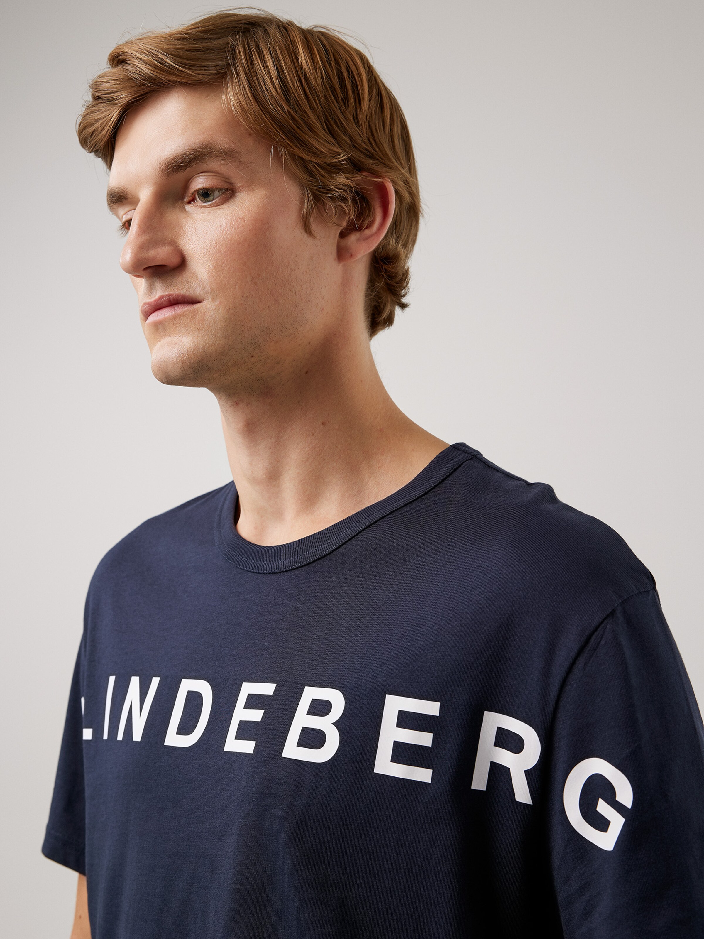 Plus durable T-Shirt Jamie J.Lindeberg en Bleu Marine 