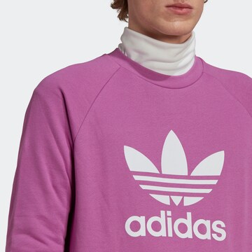 ADIDAS ORIGINALS Sweatshirt 'Adicolor Classics Trefoil' in Lila
