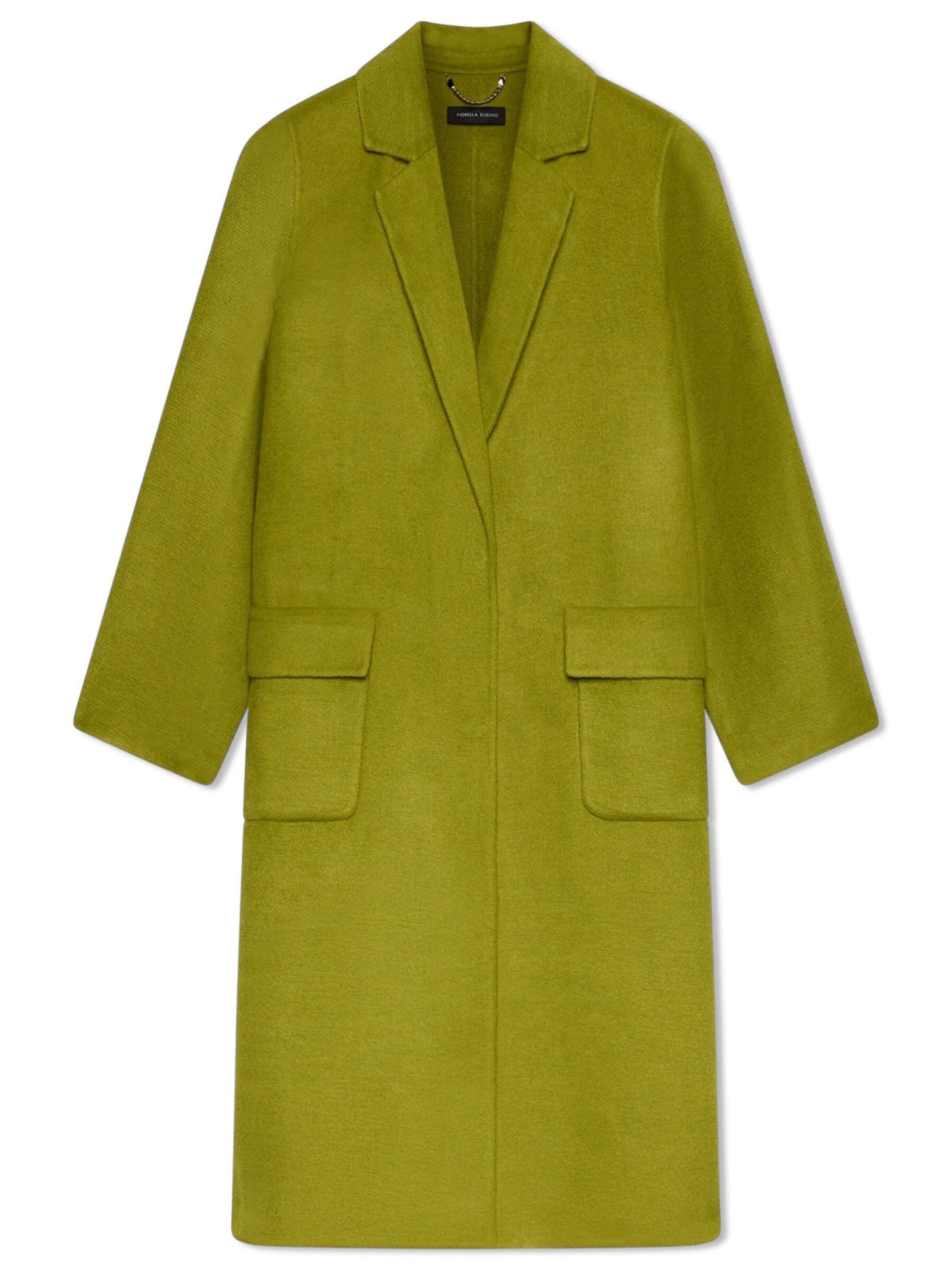 Cappotto di mezza stagione di Fiorella Rubino in verde: frontale
