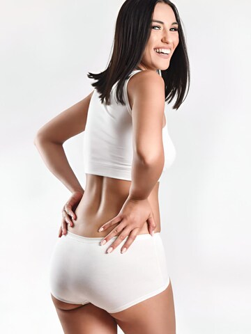 Culotte 'Violet Violet L 95% Baumwolle / 5% Elasthan' Maxte en blanc