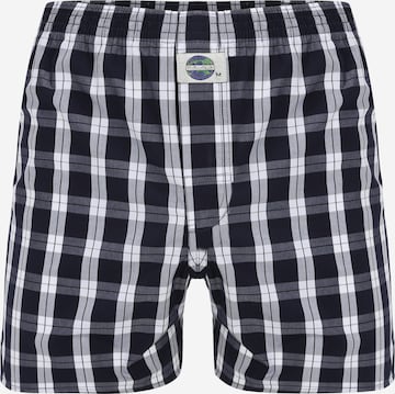 D.E.A.L International Boxershorts 'Check' i blå: framsida