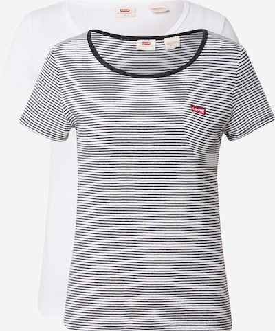 Marškinėliai '2Pack Crewneck Tee' iš LEVI'S ®, spalva – kraujo spalva / juoda / balta, Prekių apžvalga