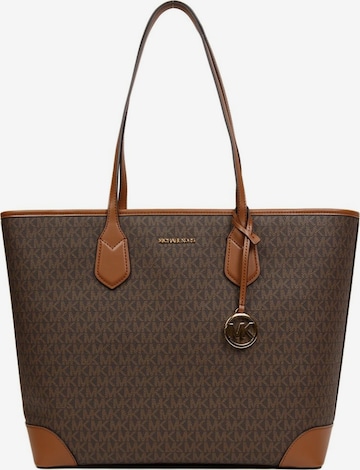 Shopper 'Eva Large Top-Zip Tote' di Michael Kors in marrone: frontale