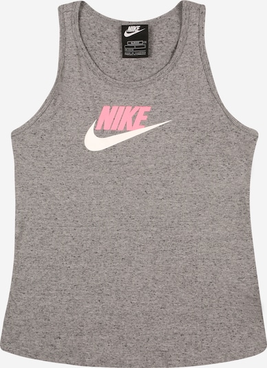 Nike Sportswear Skjorte i gråmelert / lyserosa / hvit, Produktvisning