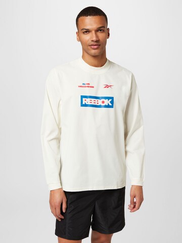 T-Shirt fonctionnel 'Graphene' Reebok en blanc : devant