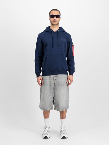 ALPHA INDUSTRIES Sweatshirt 'Backprint' in Blue