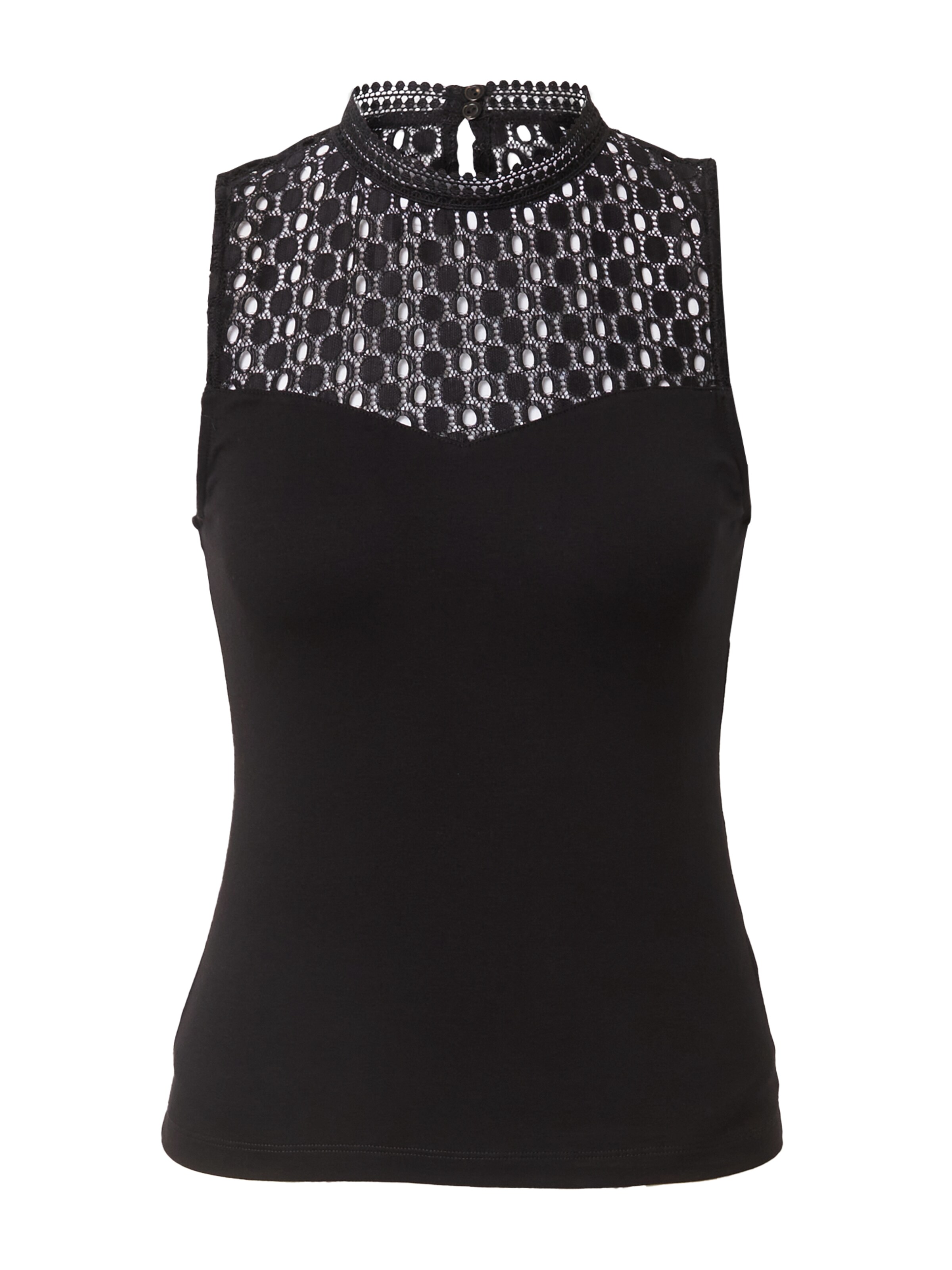 ABOUT YOU Топ 'Corinna' в черно: отпред