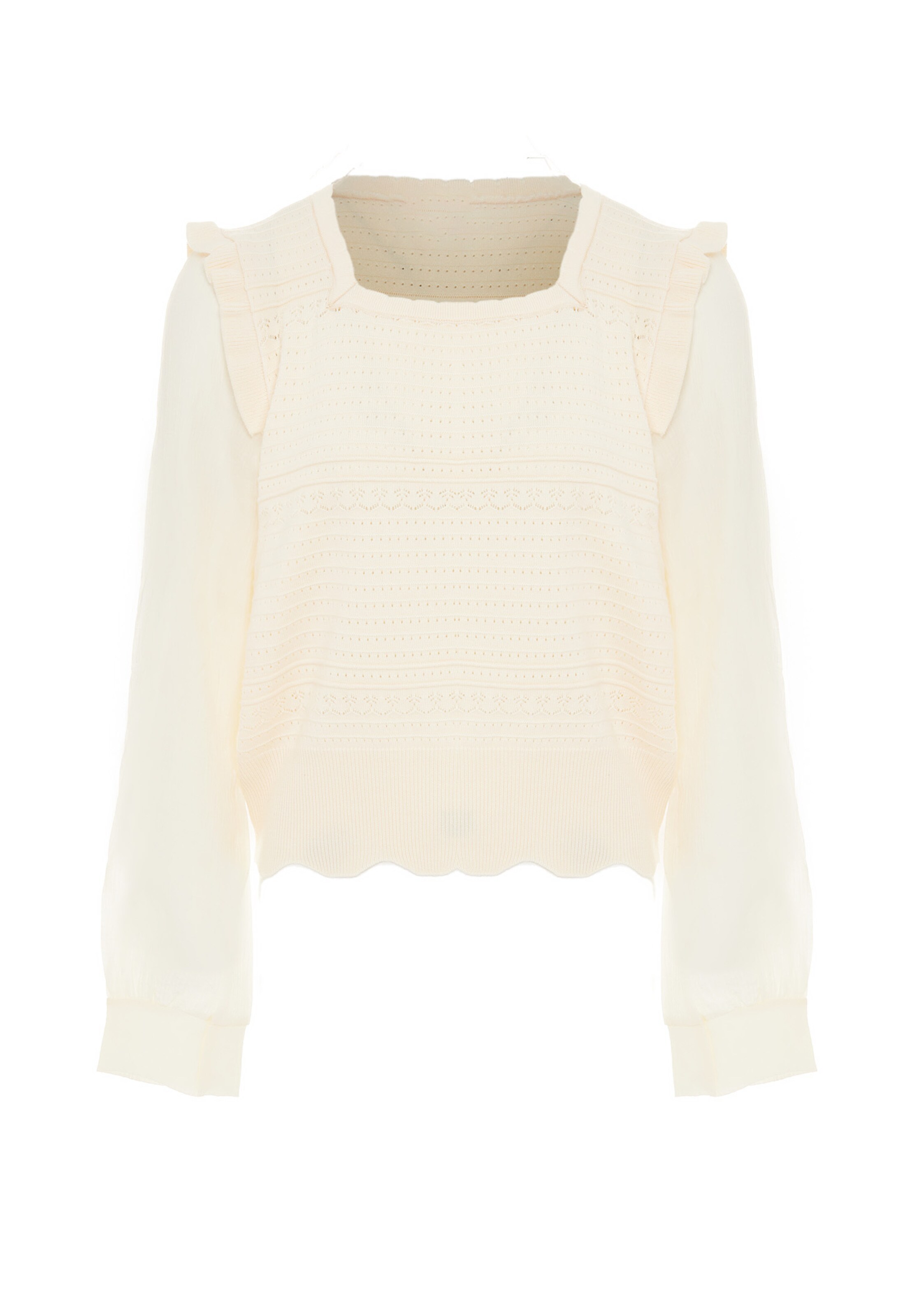 NAEMI Pullover in Weiß: Vorderseite