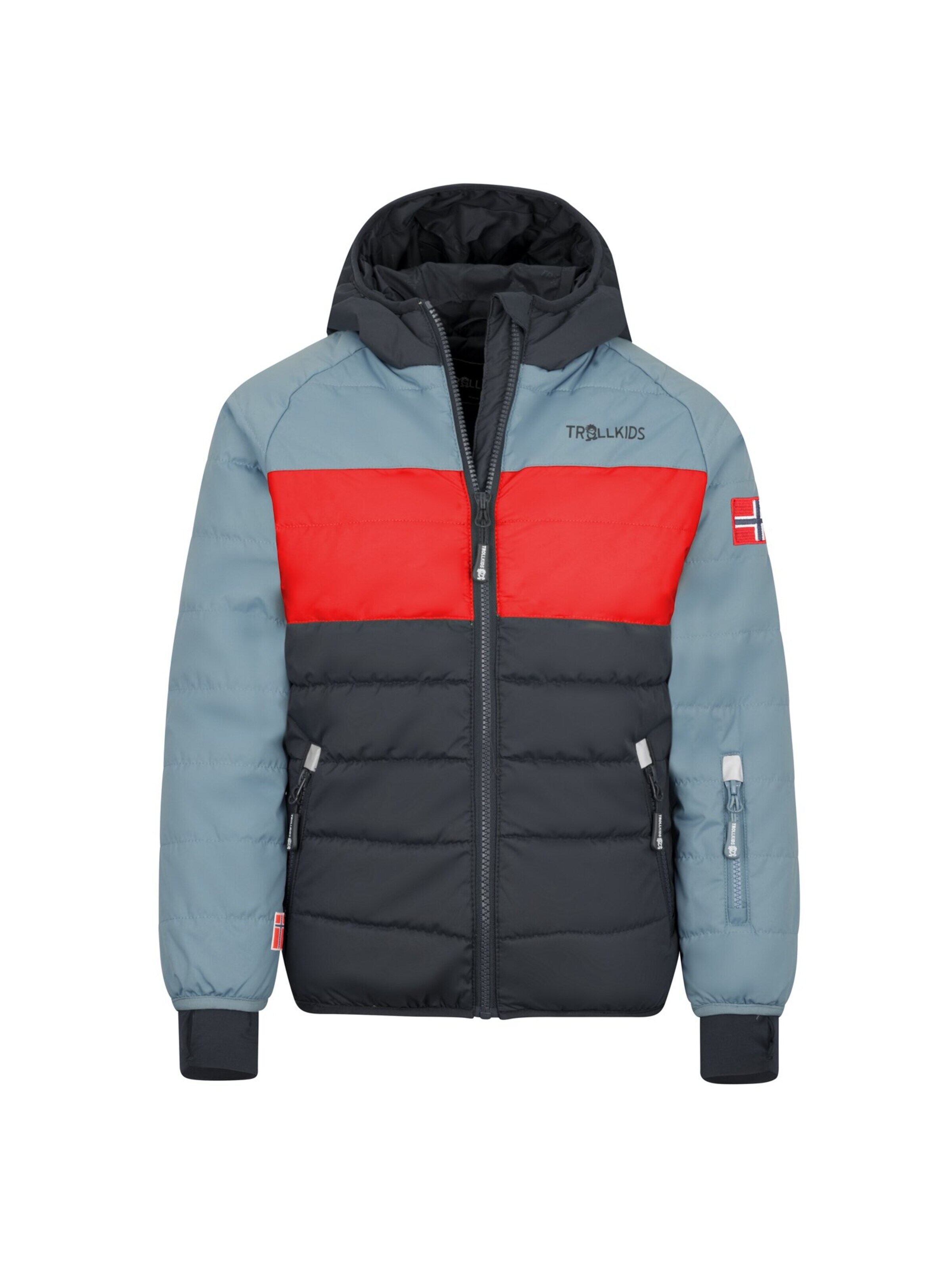 TROLLKIDS Winter Jacket in Blue: front