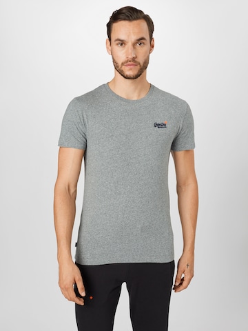 Superdry Regular Fit T-Shirt in Grau: predná strana