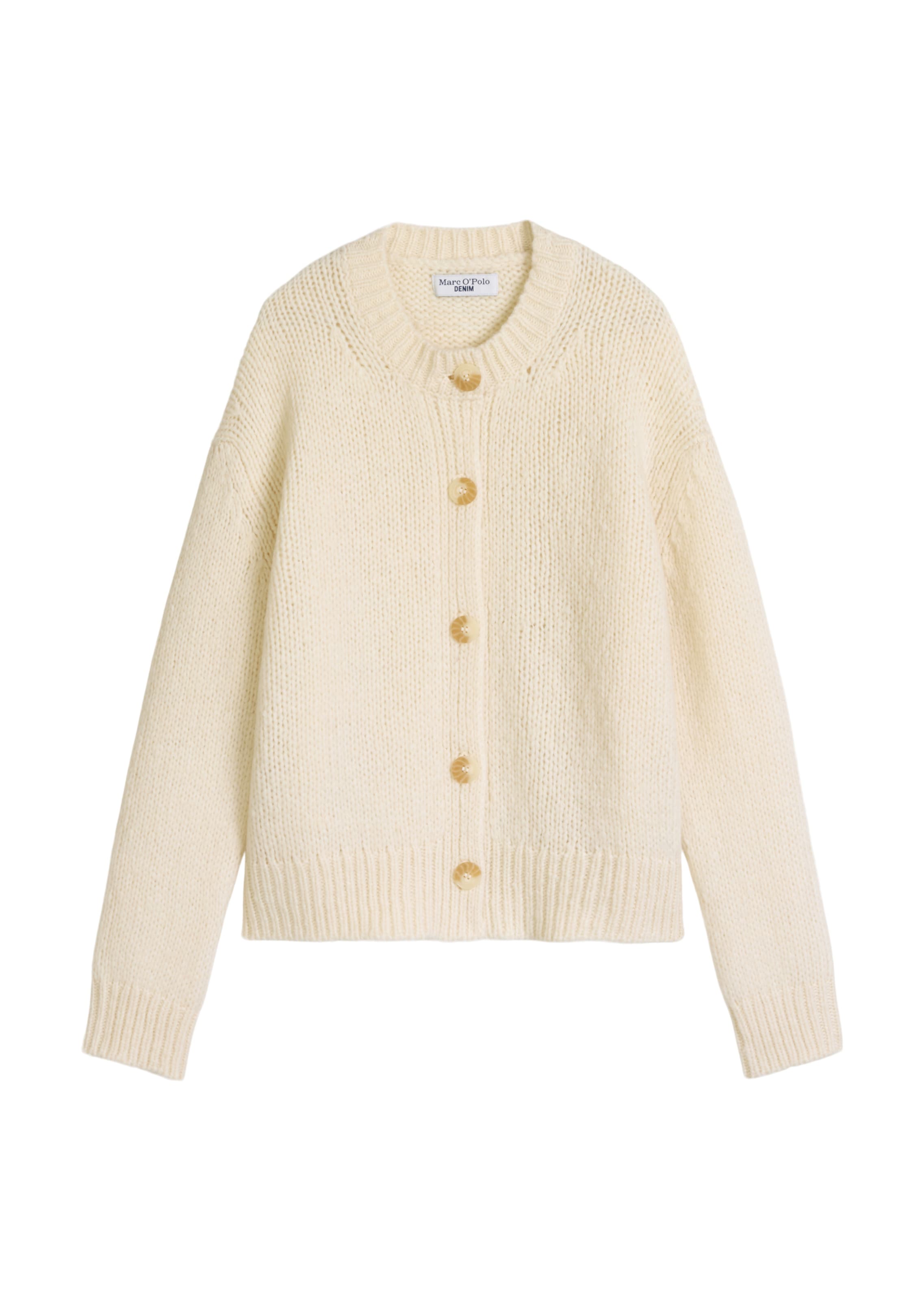 Marc O'Polo DENIM Вязаная кофта в Бежевый: спереди