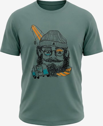 karlskopf Shirt 'CAMPER' in Green: front