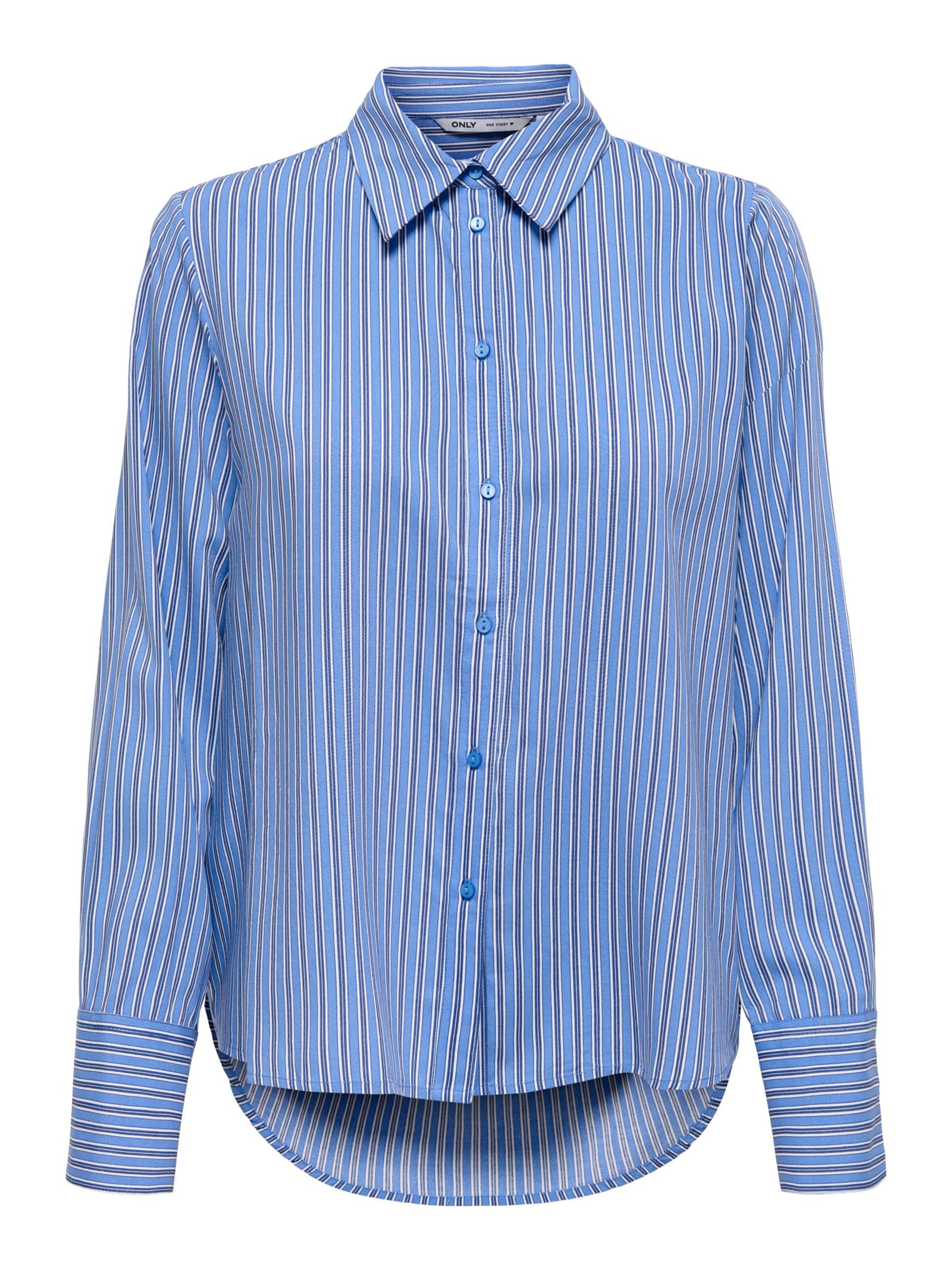 ONLY Blouse 'ONLBerit' in Blauw: voorkant