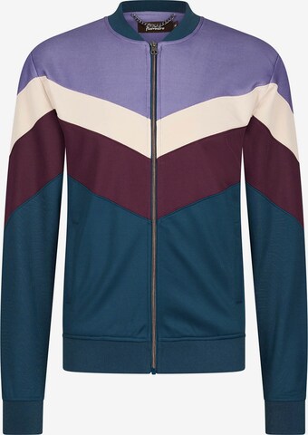 4funkyflavours Zip-Up Hoodie 'Abusey Junction' in Mixed colors: front