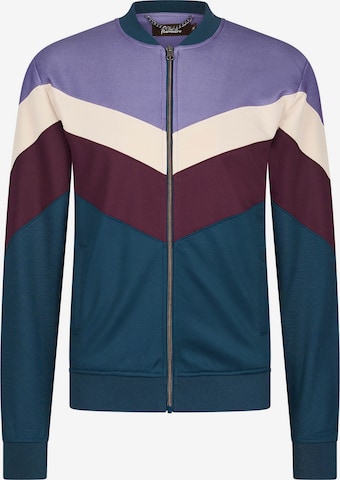 4funkyflavours Zip-Up Hoodie 'Abusey Junction' in Mixed colors: front