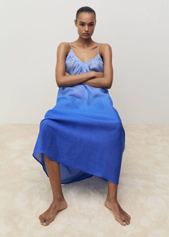 MANGO Nightgown 'Spring' in Blue