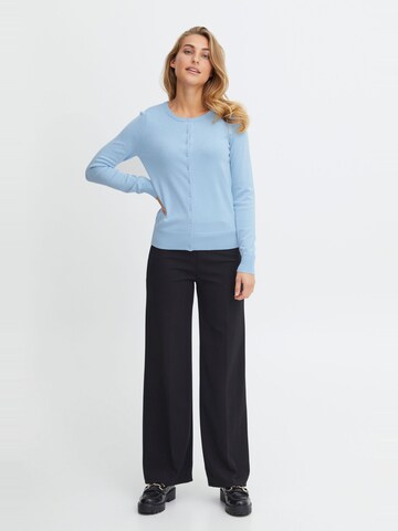 Fransa Gebreid vest in Blauw
