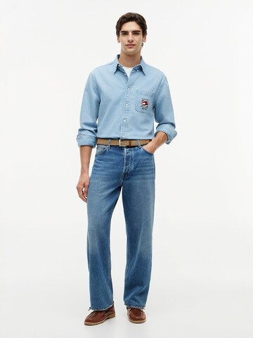 TOMMY HILFIGER Regular Fit Hemd in Blau