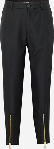 Versace Jeans Couture Regular Pleated Pants in Black: front