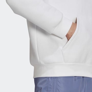 Coupe regular Sweat-shirt 'Adicolor Essentials Trefoil' ADIDAS ORIGINALS en blanc