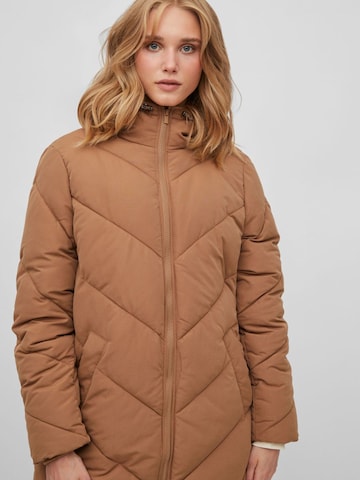 VILA Zimní kabát – hnědá