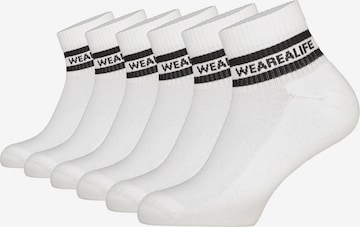 alife & kickin Socks 'RikaAK' in White: front