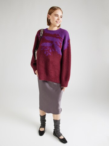 Warehouse - Jersey 'Holly Christmas' en rojo
