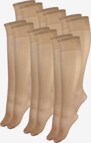 Esda Fine Stockings in Beige: front