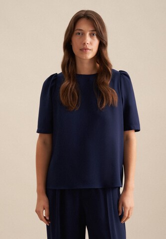 SEIDENSTICKER Blouse in Blauw: voorkant