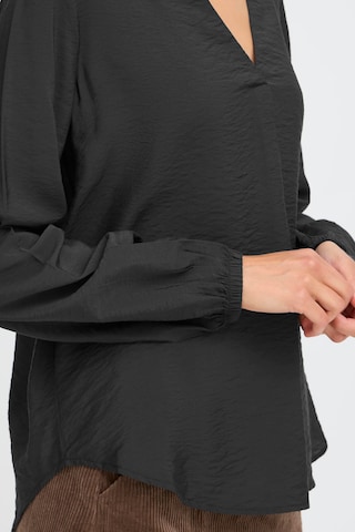 Fransa Bluse in Schwarz