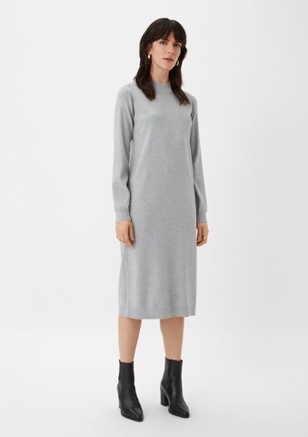 comma casual identity Knitted dress in Grey: front