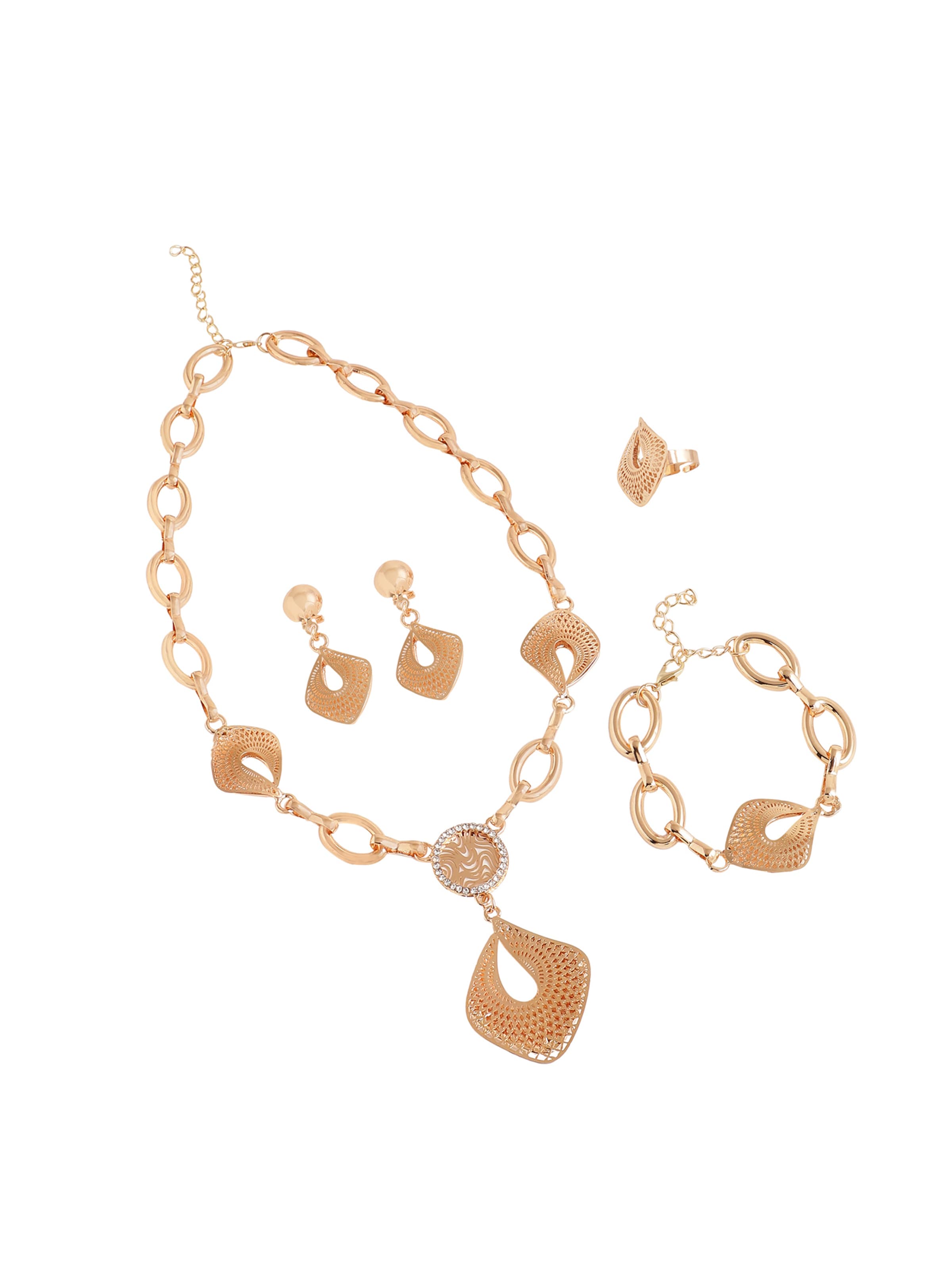 Parure de bijoux 'Orlaith' SOHI en or : devant