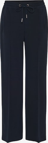 OPUS Regular Pleat-Front Pants 'Melane' in Blue: front