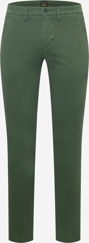 BOSS Chino Pants 'Taber' in Green: front