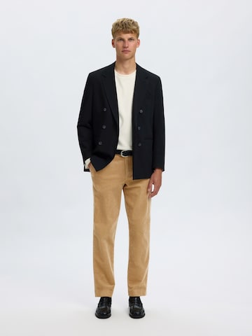 SELECTED - Tapered Pantalón en beige